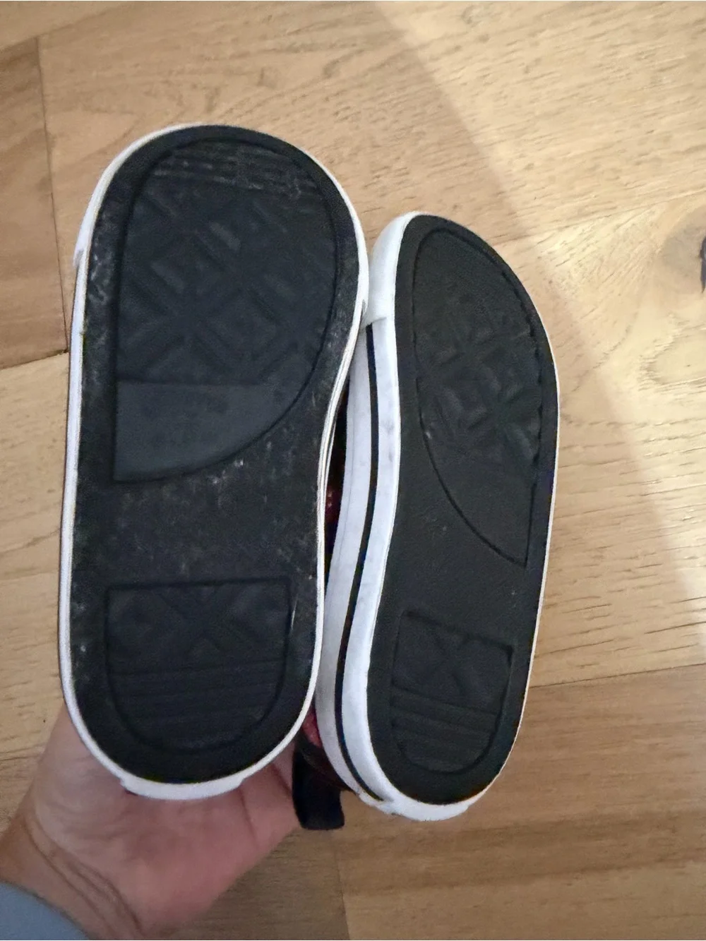 Converse Kids Black Sneakers with Red Strawberry Print